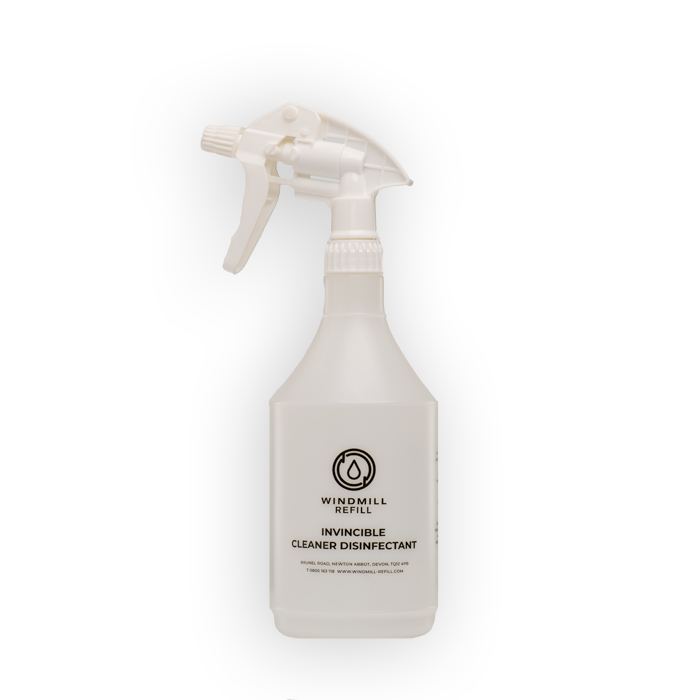 Windmill Invincible Screen Printed Trigger Spray Bottle/Head - 750ml - Various Trigger Head Colours