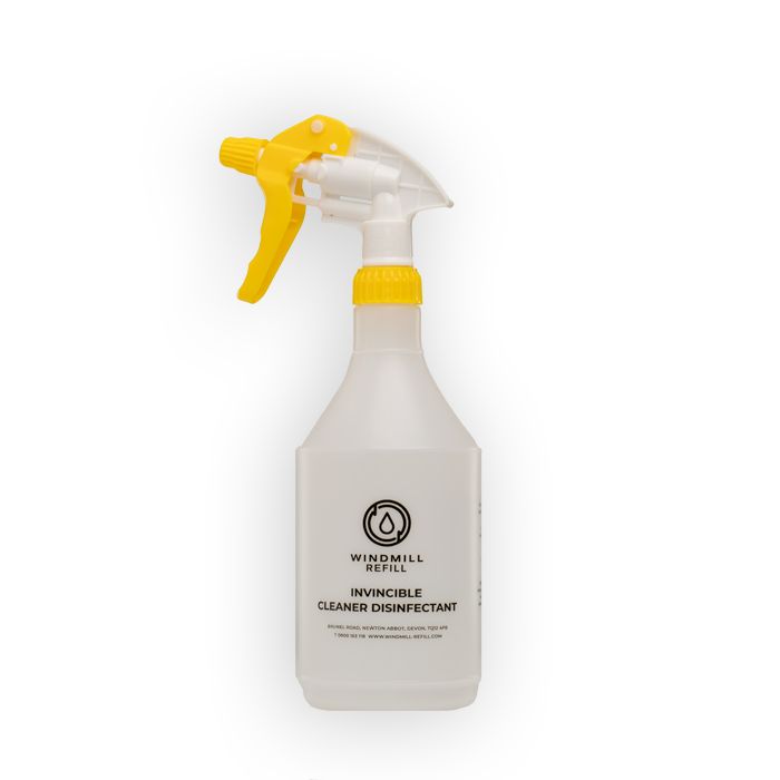 Windmill Invincible Screen Printed Trigger Spray Bottle/Head - 750ml - Various Trigger Head Colours