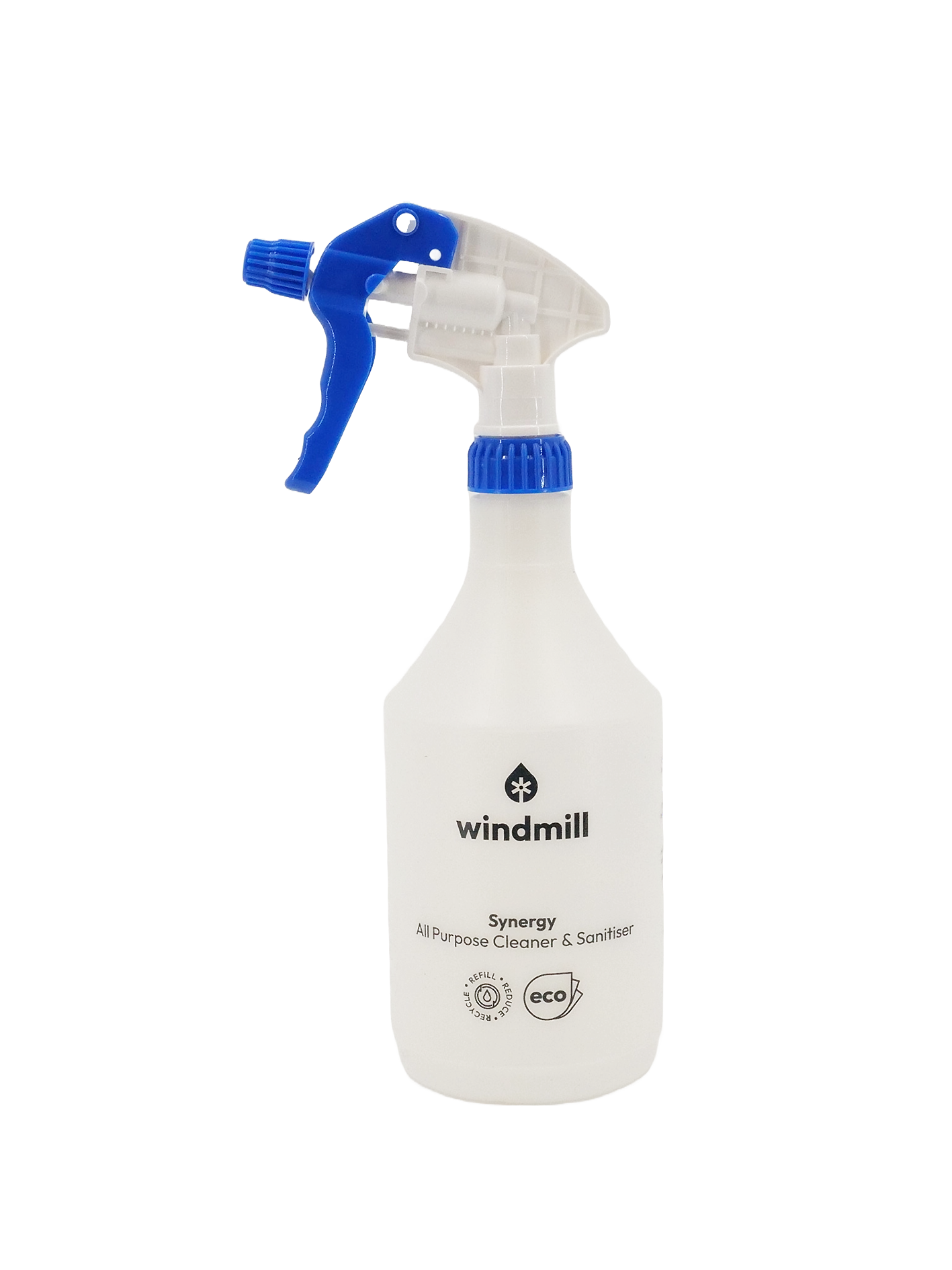 Synergy All Purpose Cleaner and Sanitiser Trigger Spray Bottle/Head - Windmill Refill - 750ml