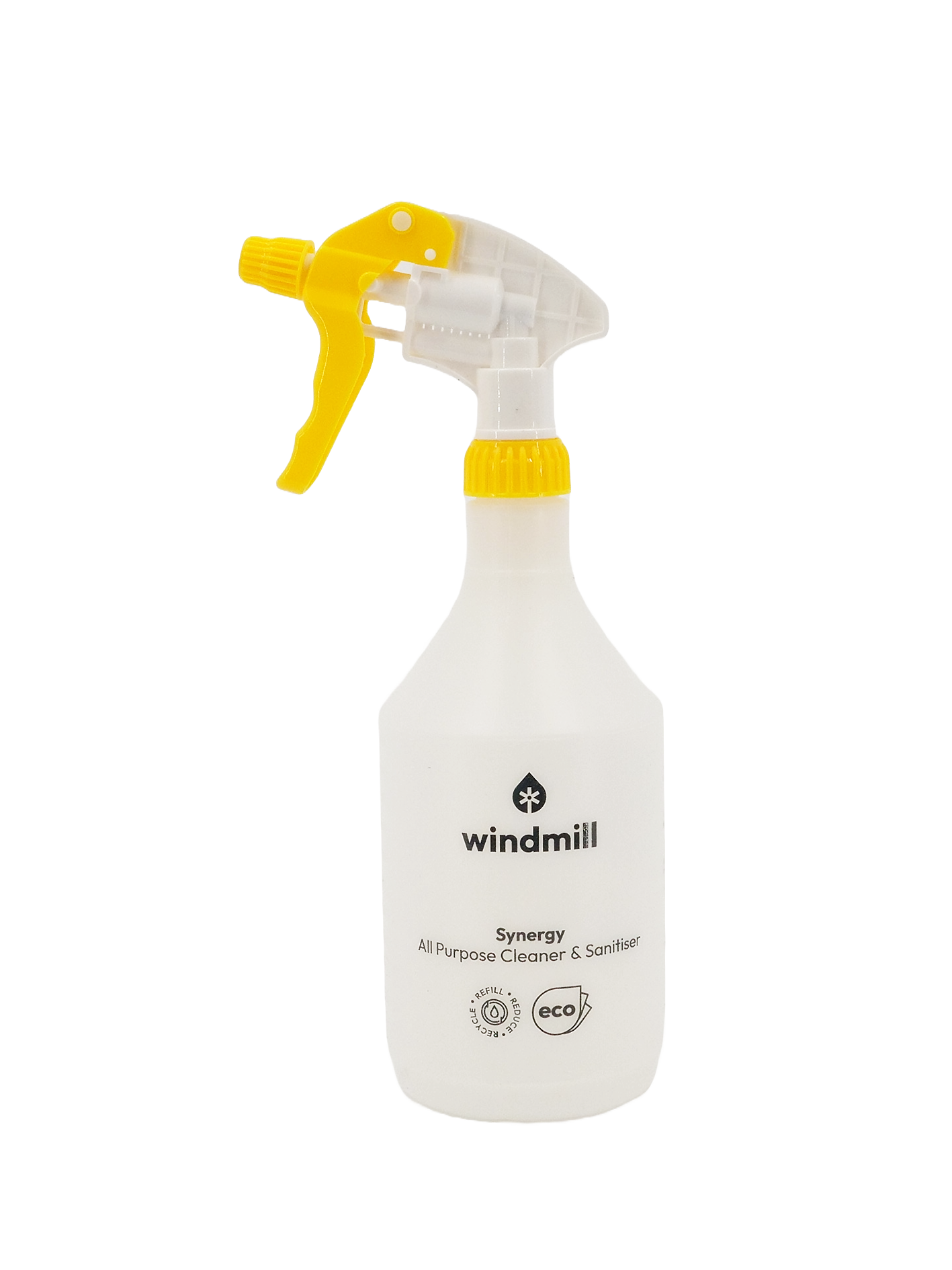 Synergy All Purpose Cleaner and Sanitiser Trigger Spray Bottle/Head - Windmill Refill - 750ml