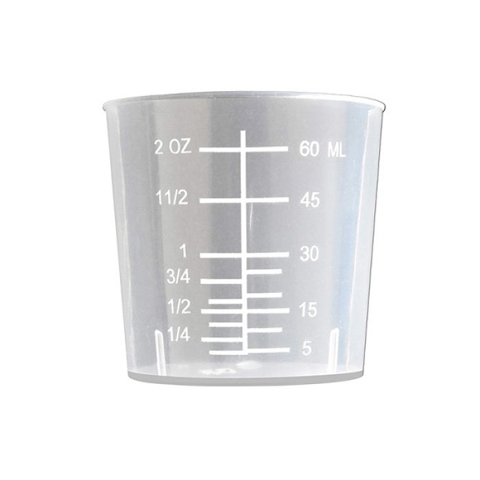 Graduated Clear Measuring Cups - 60ml