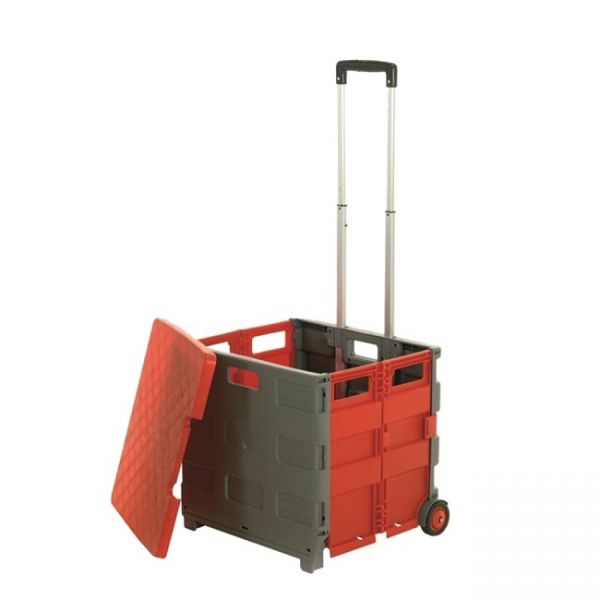 Plastic Folding Box Trolley - 35kg Capacity