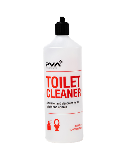 PVA Toilet Cleaner & Descaler Screen Printed Empty 1 Litre Bottle