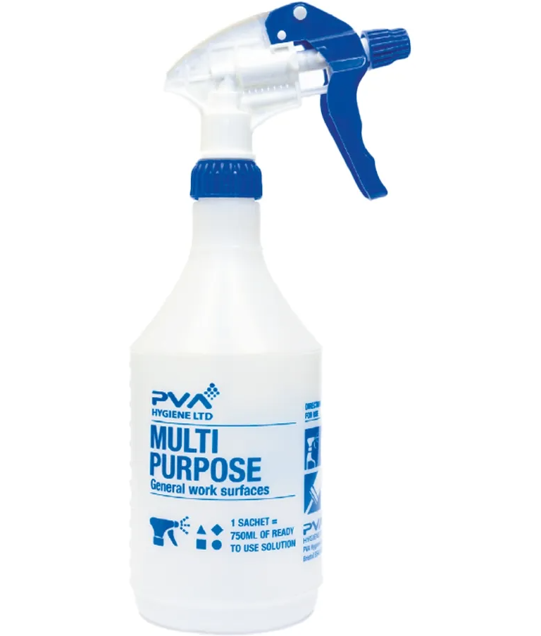 PVA Multi Purpose Cleaner Screen Printed Trigger Spray Bottle