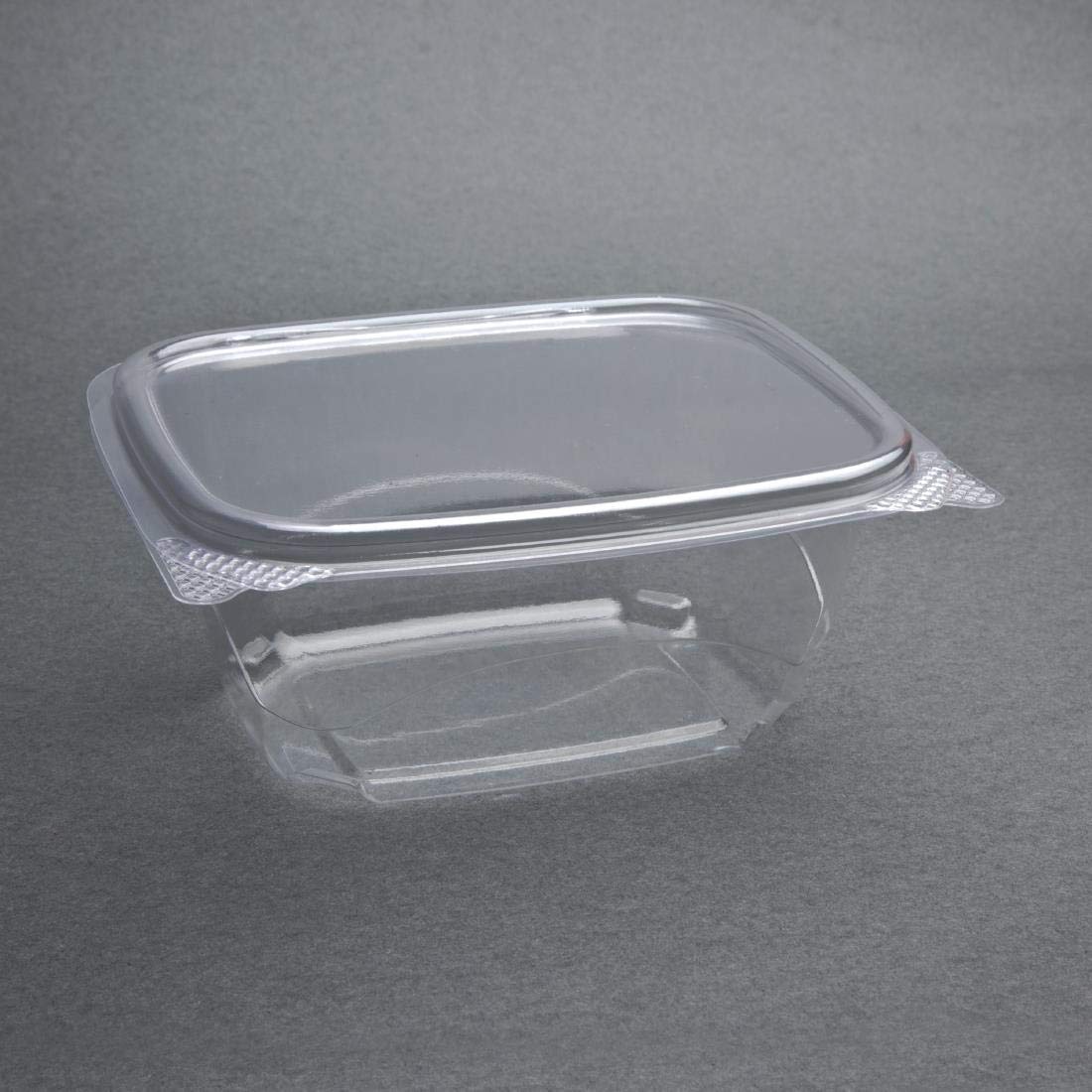 Fiesta Compostable PLA Hinged-Lid Deli Containers 454ml/16oz - Pack of 200