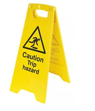Folding Safety Sign - Trip Hazard