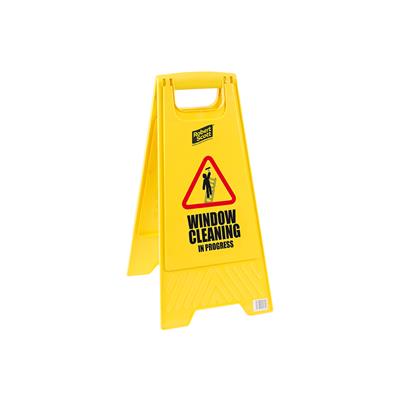 Folding Safety Sign - Window Cleaning in Progress