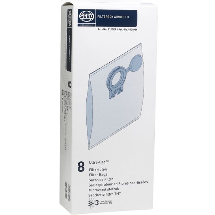 Sebo Microfibre Dust Bags: For D Professional
