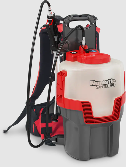 Numatic RSU150NX Sanitise Pro Backpack Sprayer - Machine Only - Battery/Charger not Included