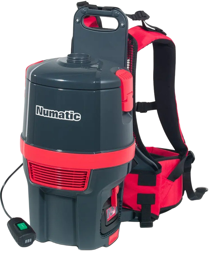 Numatic RSB150 - 36V Battery 6L Backpack Vacuum Cleaner, Including 2 Batteries & Charger