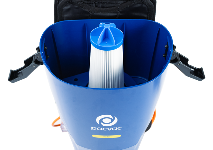 Pacvac Velo Mains Powered Backpack Vacuum Cleaner - inc 5 Dust Bags