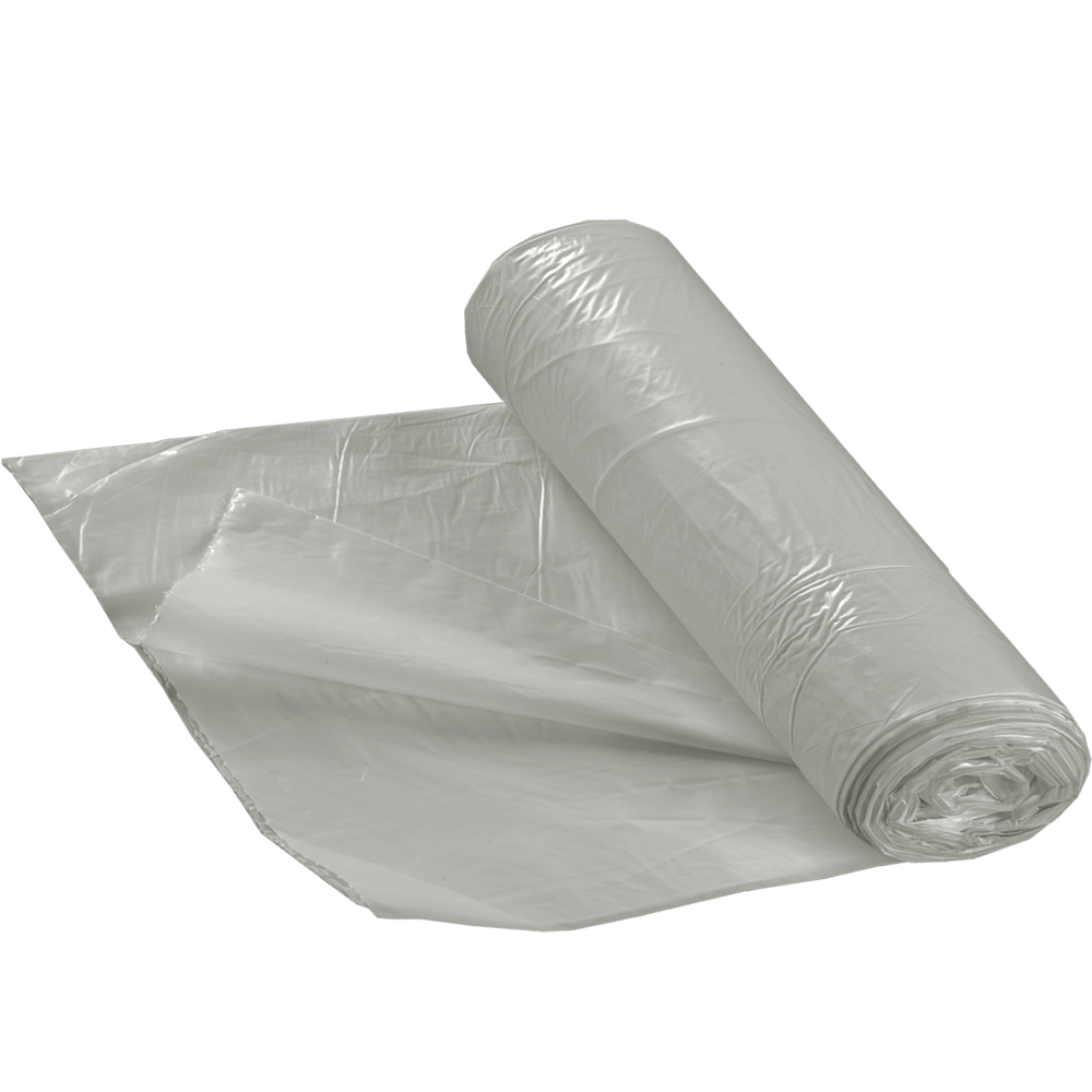 Refuse Sack - Light Duty - 5kg - Clear - Box of 500 (50 Bags per Roll/10 Rolls) *Replaces 18-BMR400 Light Duty Black Sack*