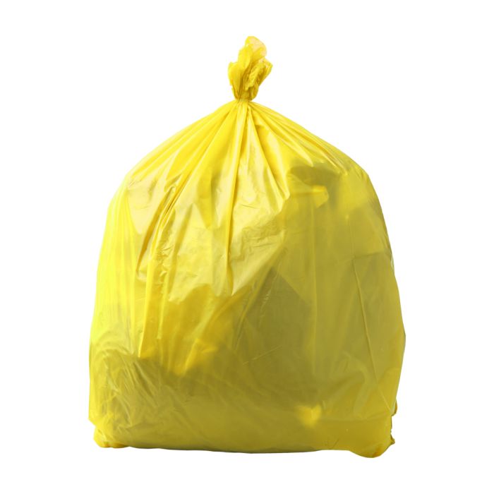 Refuse Sacks - Heavy Duty - 90L/10kg - Box of 200 - Yellow