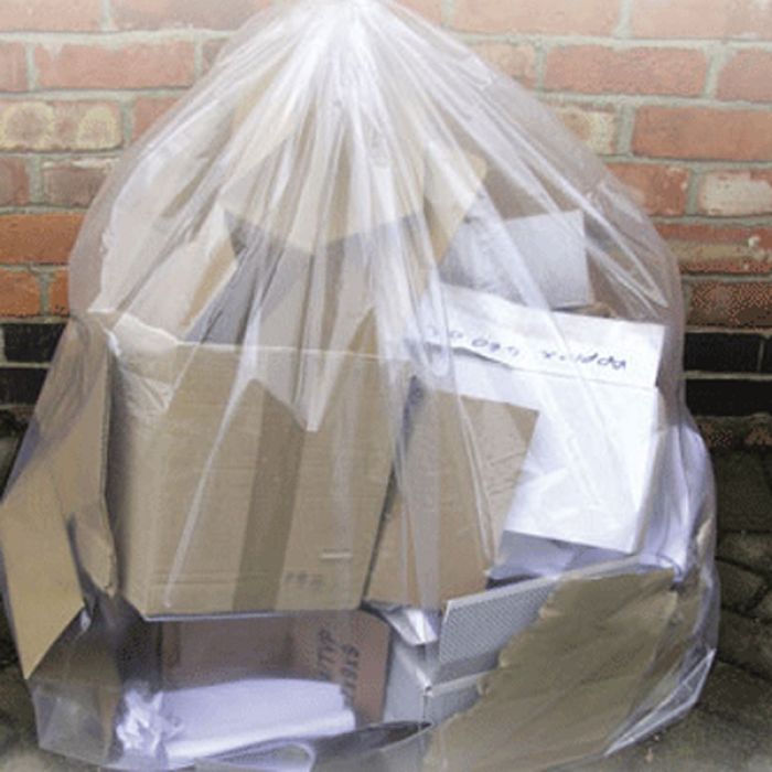 Compactor Sacks - Extra Heavy Duty - 20kg - Box of 100/140L - Clear