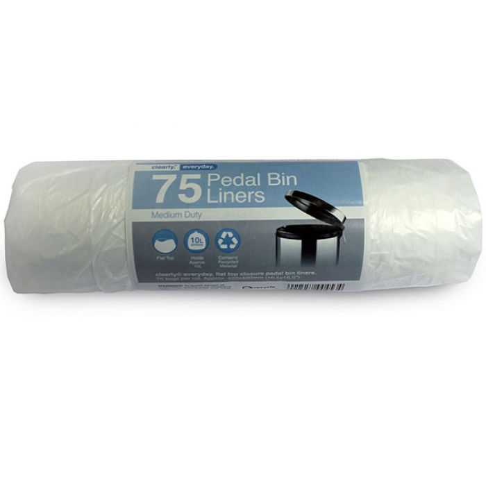 Pedal Bin Liners - Roll of 40/15L - White