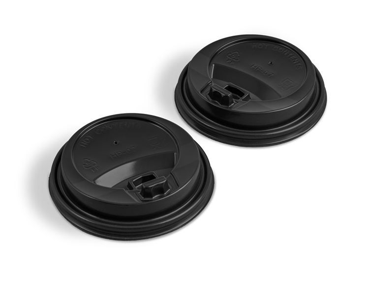 Lids for 12oz & 16oz Disposable Cups  - Box of 1000 - Black