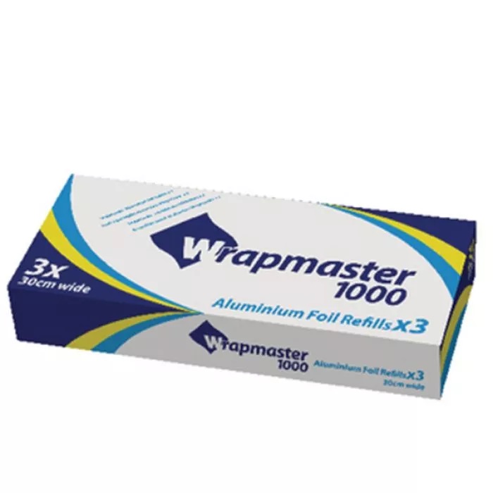 Wrapmaster 1000 Aluminium Foil Refill - 30cm - Box of 3