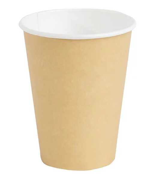 Fiesta Kraft Recyclable Coffee Cups Single Wall 340ml/12oz - Box of 1000