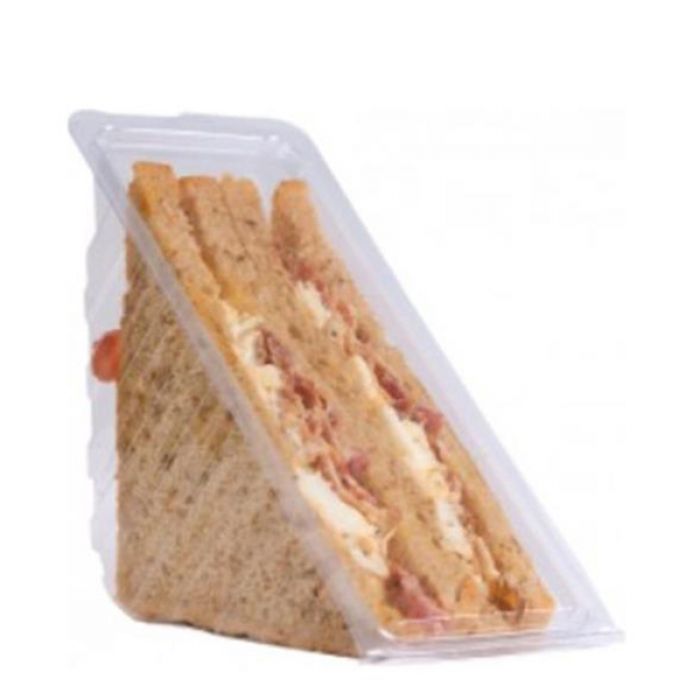 Recyclable Deep-Fill Sandwich Boxes - 369x79x92mm - Pack of 500 - Clear