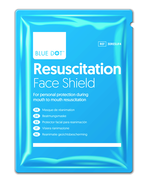 Blue Dot Resuscitation Face Shield - Each