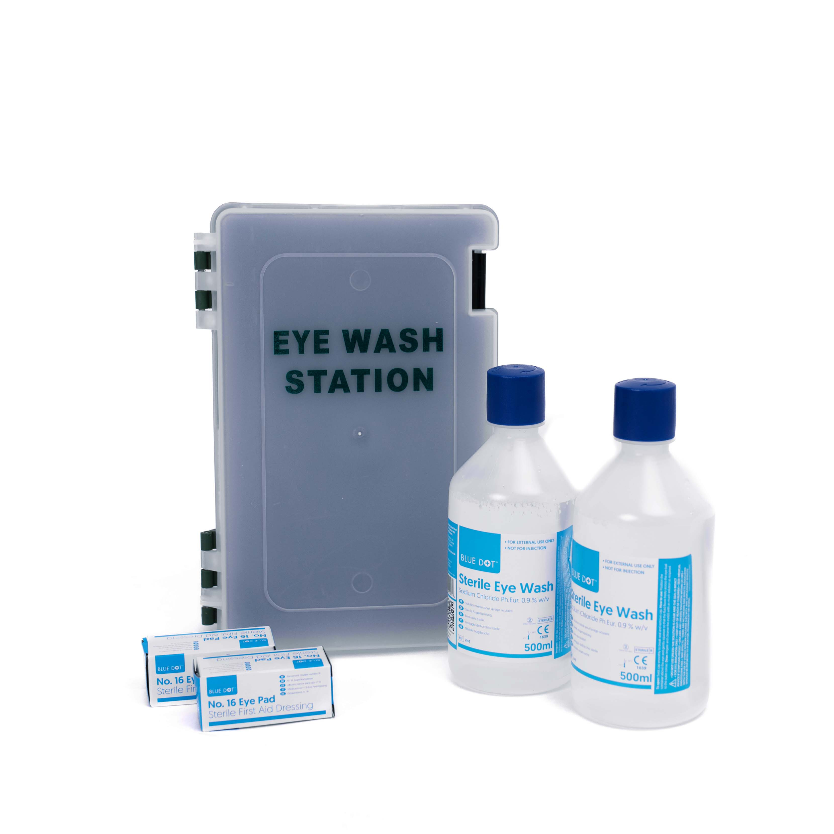 Blue Dot Standard Eye Wash Station