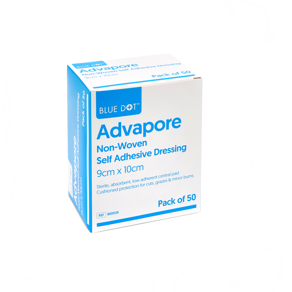 Wound Dressing - Advapore - Adhesive - 9 x 10cm - Pack of 50