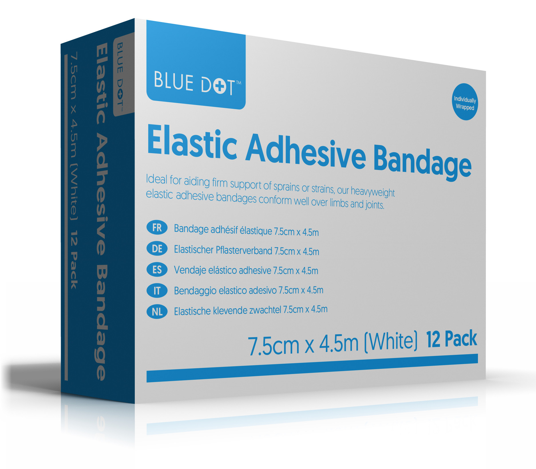 Elastic Adhesive Bandage - 7.5cm x 4.5m