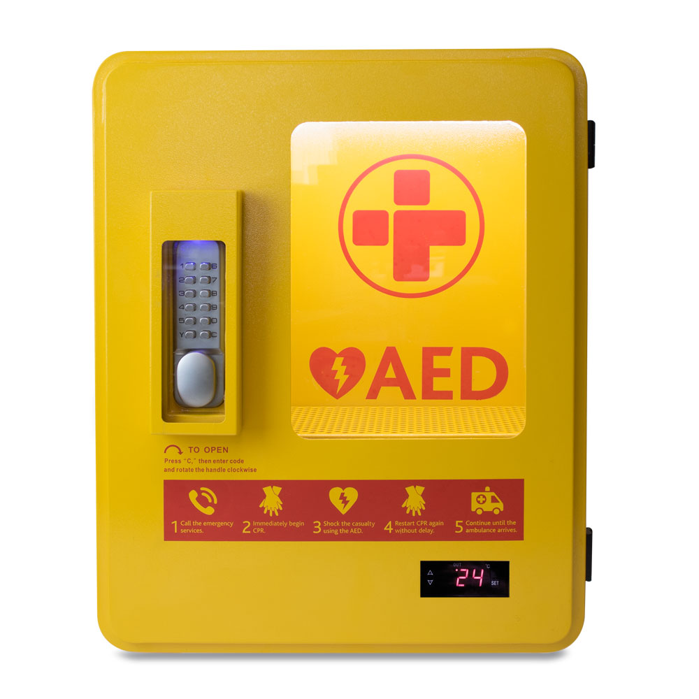 AED Outdoor Heated Wall Cabinet for Defibrillator
