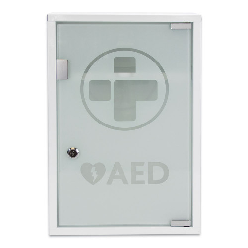 AED Protect Indoor White Cabinet for Defib with Alarm