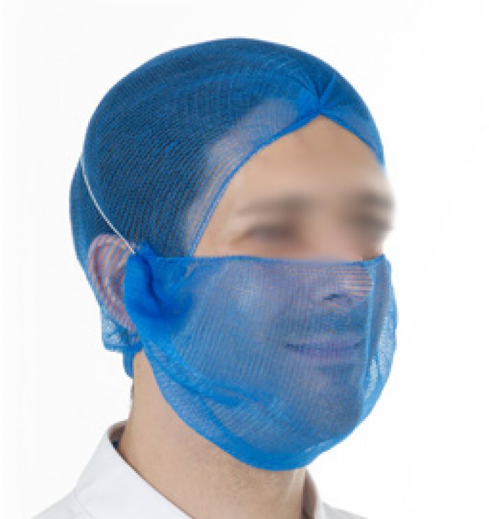 Micromesh Hair Nets Metal Detectable - Blue