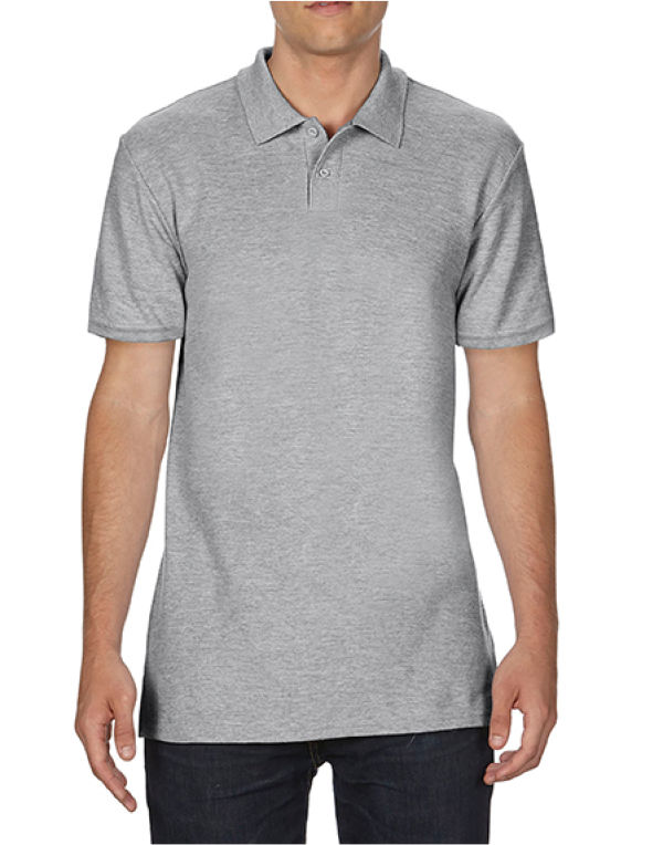 Gildan Softstyle Adult Double Pique Polo Shirt - Sports Grey