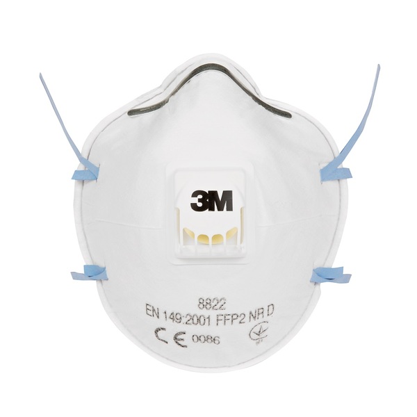 3M Cupped P2V Valved Respirator Masks (EN149:2001) - Pack of 10
