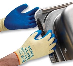 Reflex T Plus Handling Glove Para-aramid Liner with Latex Palm Coating - Blue/Yellow