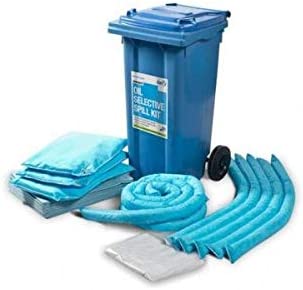 Oil Only Spill Kit in Wheelie Bin - 120L