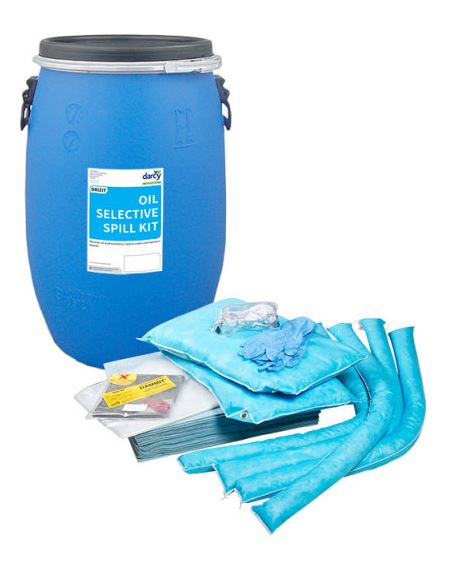 Oil Barrell Spill Kit - Absorbs 79-96L