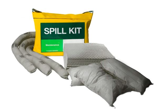 Maintenance Spill Kit - 30 Pads, 3 Socks, 3 Pillows, 5 Bags & ties - 50L