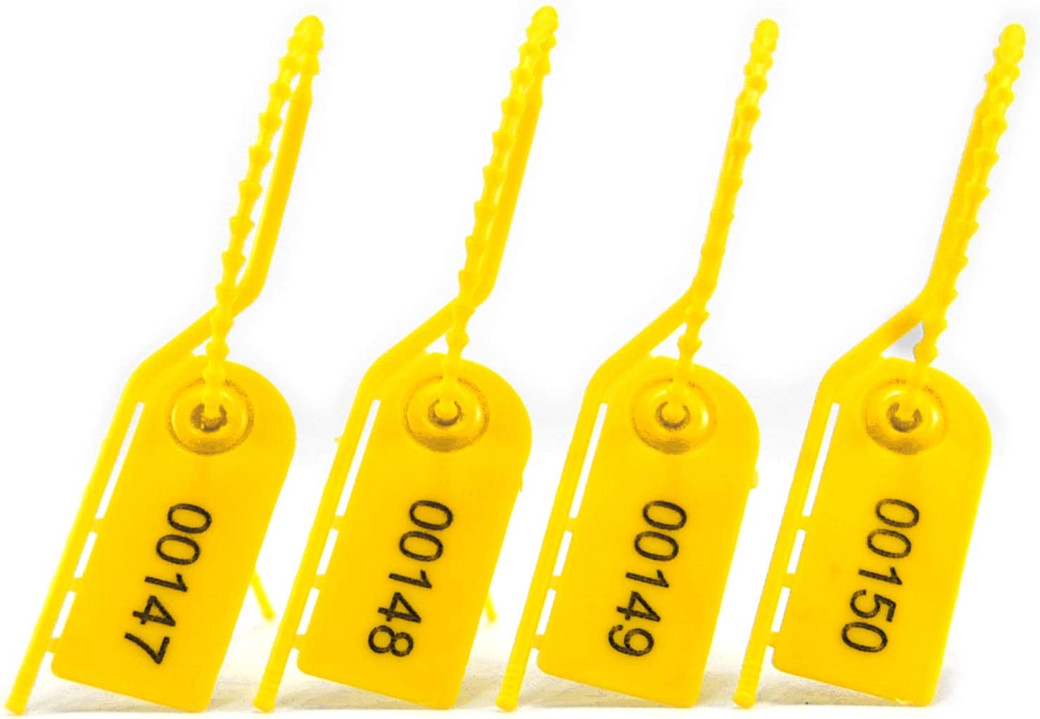 Fire Extinguisher Tamper-Proof Security Seals - 210mm - Pack of 100 - Yellow