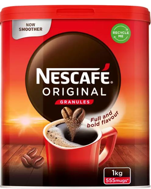 NESCAFÉ Original Instant Coffee Granules Tin - 1kg