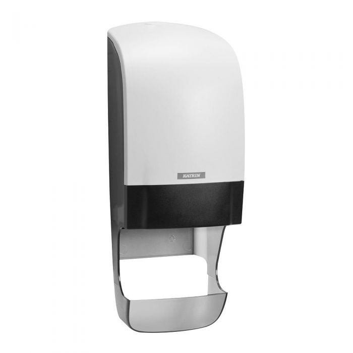 Katrin Toilet Roll Dispenser with Core Catcher - uses 01-156005 - Plastic