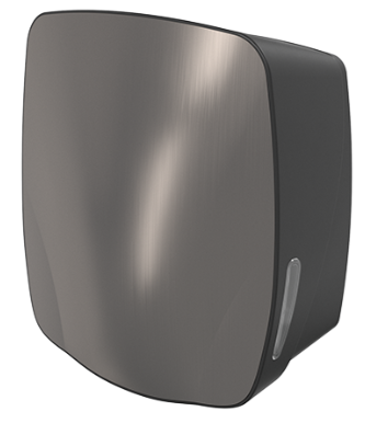 Mercury Hand Towel Dispenser - Black/Brush Metal Effect