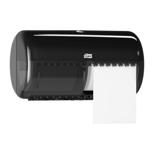 Tork T4 Elevation Twin Conventional Toilet Roll Dispenser - Plastic