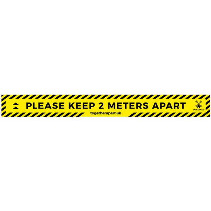 Floor Vinyl - Please Keep 2 Meters Apart