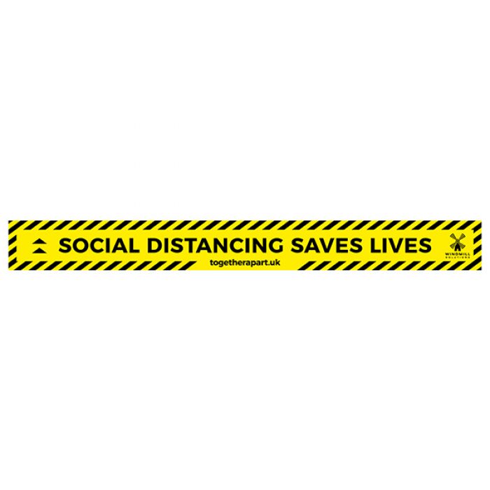 Floor Vinyl - Social Distancing Saves Lives