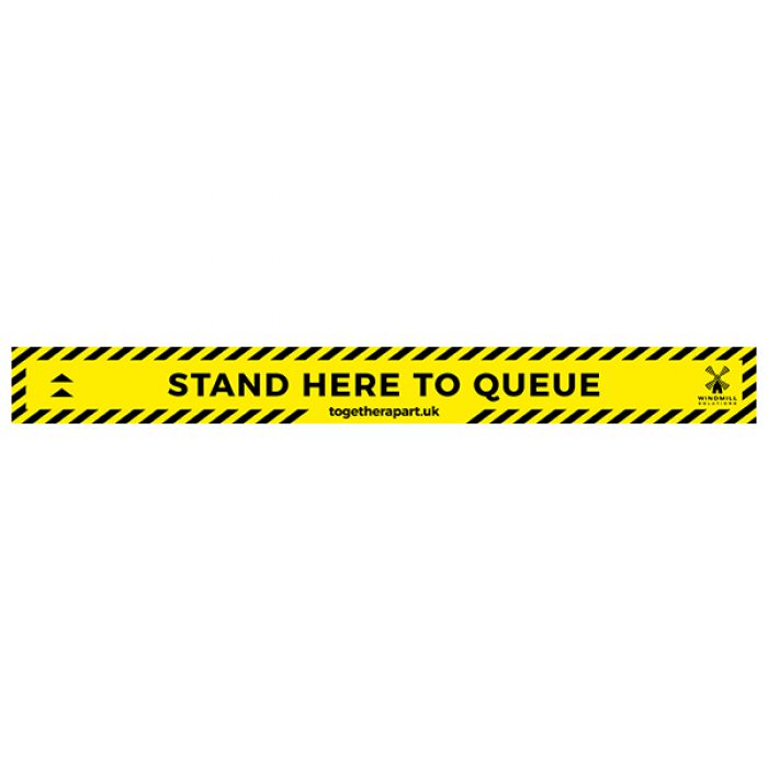 Floor Vinyl - Stand Here to Queue