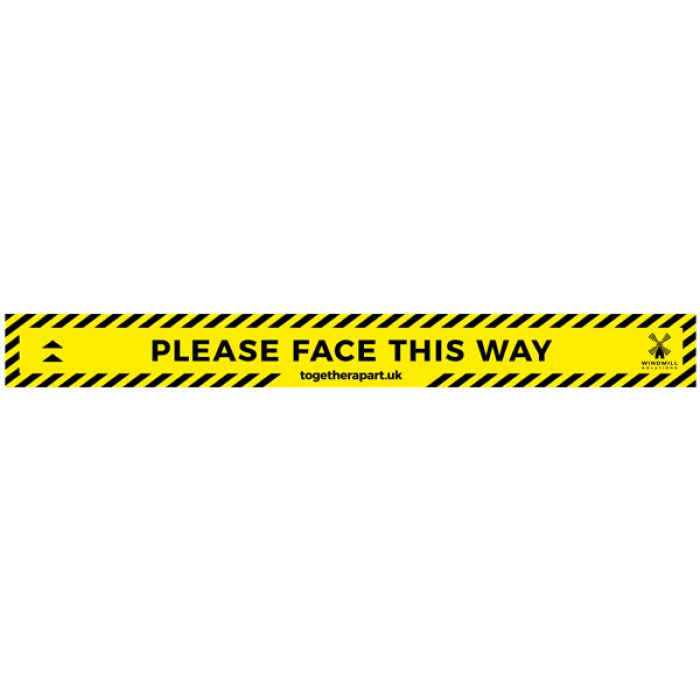 Floor Vinyl - Please Face This Way