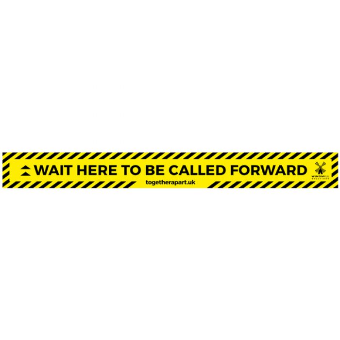 Floor Vinyl - Wait Here to Be Called Forward