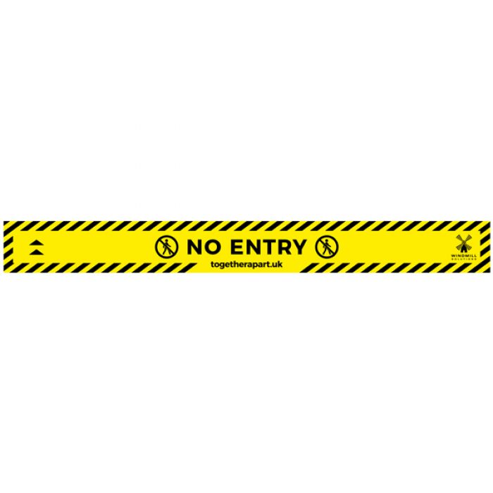 Floor Vinyl - No Entry