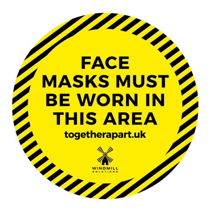 Floor Vinyl- Face Masks Must be Worn