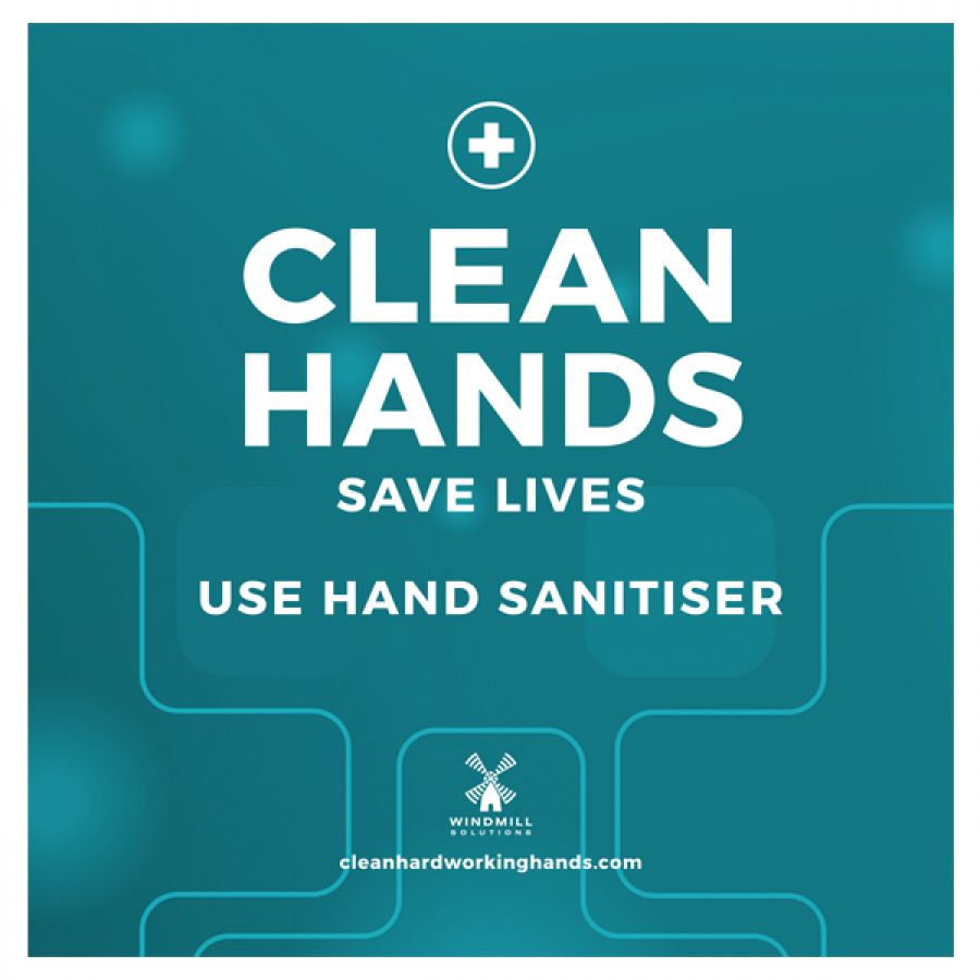 Poster - Clean Hands Save Lives, Use Hand Sanitiser