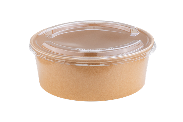 Kraft Paper Round Salad Bowl - Case of 300